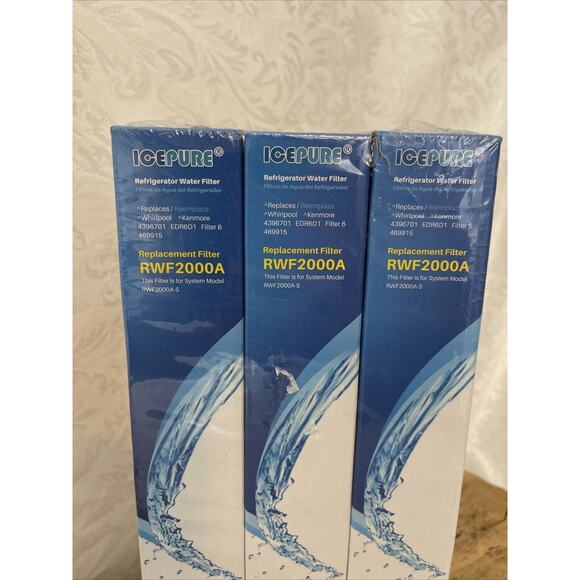 ICEPURE 3‎ Pack 4396701 469915 EDR6D1 RWF2000A Filter 6 L200V Water Filters - Picture 2 of 7